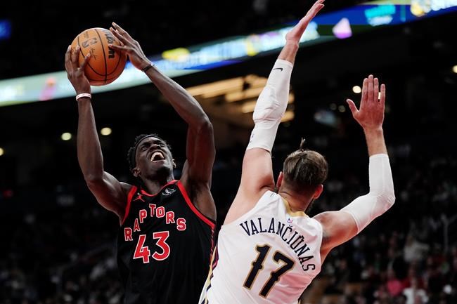 Siakam's 26 helps Raptors top Pelicans 115-110; Poeltl has career-high 18 rebounds | iNFOnews.ca