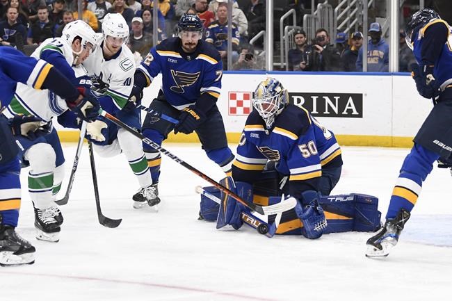 Pettersson's OT goal lifts Canucks to 3-2 win over Blues | iNFOnews.ca Pettersson's OT goal lifts Canucks to 3-2 win over Blues | iNFOnews.ca
