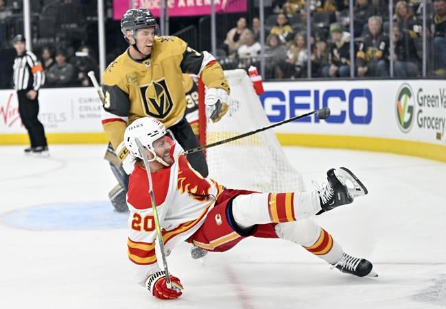 Golden Knights rally from 2 down in 3rd to beat Flames in OT | iNFOnews.ca Golden Knights rally from 2 down in 3rd to beat Flames in OT | iNFOnews.ca