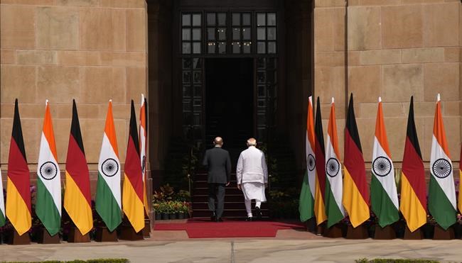 German leader seeks Indian support for Russia's isolation | iNFOnews.ca CP2143942062