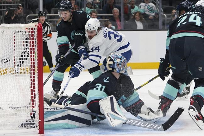 Matthews scores 2, Maple Leafs beat Kraken 5-1 | iNFOnews.ca