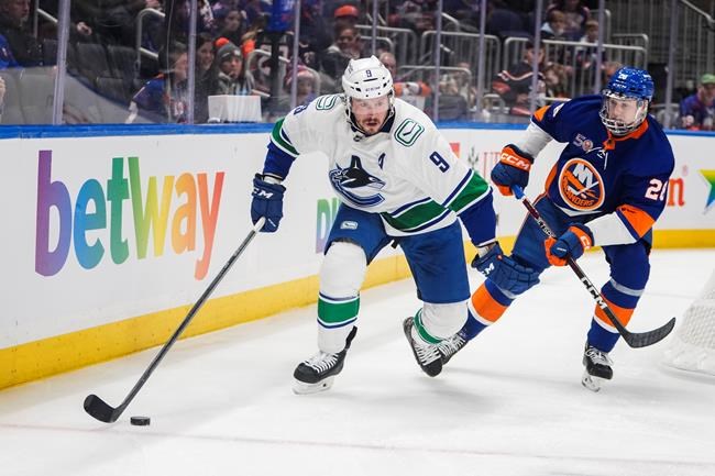 Canucks forward J.T. Miller out week-to-week with lower-body injury | iNFOnews.ca