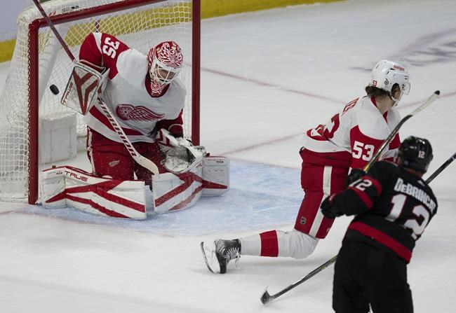 Senators squash Red Wings 6-1, eye wild-card spot | iNFOnews.ca Senators squash Red Wings 6-1, eye wild-card spot | iNFOnews.ca