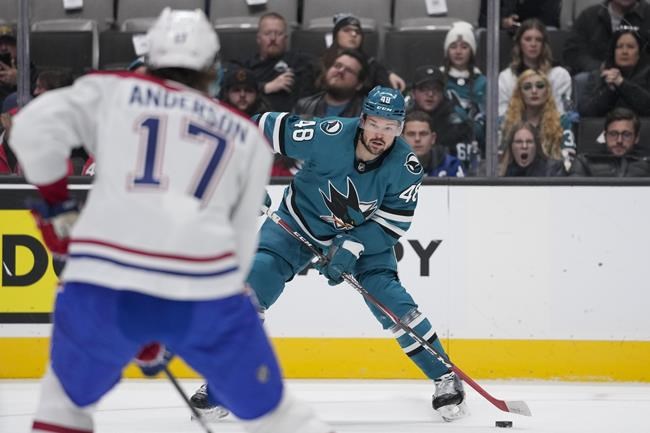 Ylonen scores winner in 3rd, Canadiens beat Sharks 3-1 | iNFOnews.ca