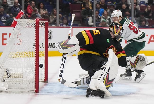 Kaprizov scores twice as Minnesota Wild edge Vancouver Canucks 2-1 | iNFOnews.ca