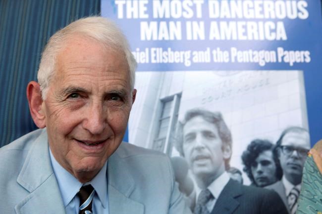 Pentagon Papers leaker Ellsberg says he has terminal cancer | iNFOnews.ca Pentagon Papers leaker Ellsberg says he has terminal cancer | iNFOnews.ca
