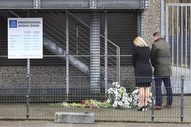 German gunman kills 6 at Hamburg Jehovah's Witness hall | iNFOnews.ca