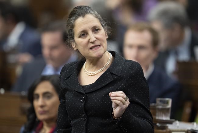 Canada's 2023 federal budget coming March 28: Finance Minister Chrystia Freeland | iNFOnews.ca CP307932324