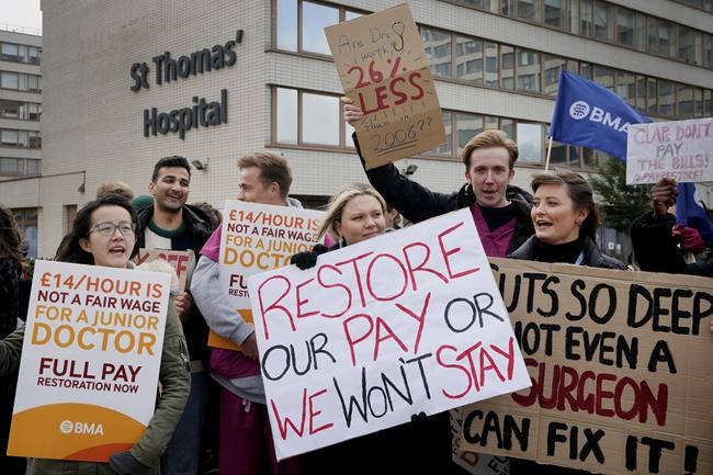 UK: Tens of thousands of doctors kick off 3-day strike | iNFOnews.ca
