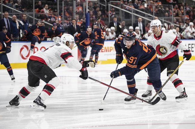 Draisaitl scores two goals, reaches 100 points as Oilers down Senators 6-3 | iNFOnews.ca Draisaitl scores two goals, reaches 100 points as Oilers down Senators 6-3 | iNFOnews.ca