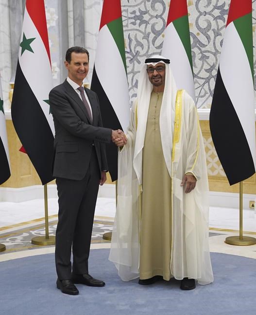 Syria's Assad in UAE to mark ongoing thaw in relations | iNFOnews.ca Syria's Assad in UAE to mark ongoing thaw in relations | iNFOnews.ca