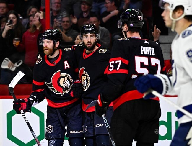DeBrincat, Tkachuk score two apiece as Senators rout Lightning 7-2 | iNFOnews.ca