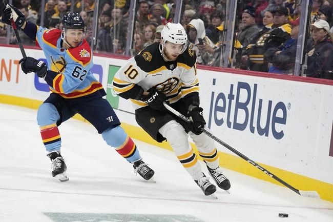 Boston forward A.J. Greer suspended one game for cross-checking on Mike Hoffman | iNFOnews.ca