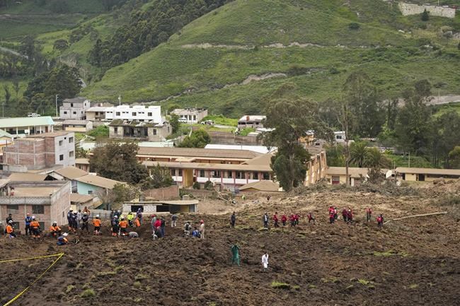 Landslide in Ecuador kills at least 7, with dozens missing | iNFOnews.ca