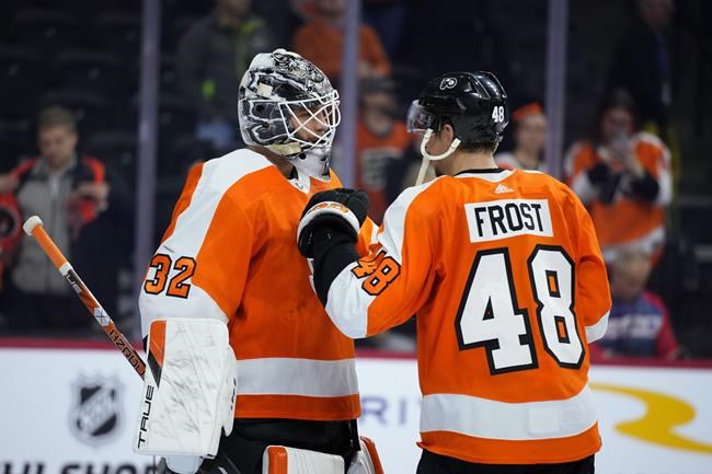 Frost scores 2 goals, leads Flyers to 4th straight win | iNFOnews.ca