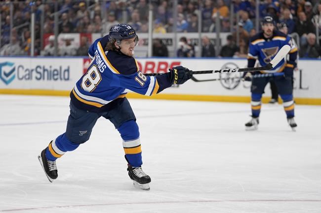 Vrana scores twice for Blues in 6-5 overtime win | iNFOnews.ca Vrana scores twice for Blues in 6-5 overtime win | iNFOnews.ca