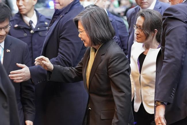China renews warnings as Taiwan's Tsai stops over in US | iNFOnews.ca