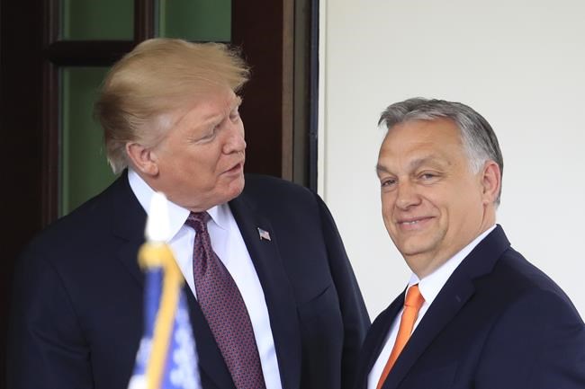 Hungary's Orban tells Trump to 'keep on fighting' in tweet | iNFOnews.ca CP110200289