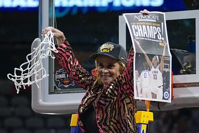 LSU's Mulkey talks "timing" as national champs return home | iNFOnews.ca