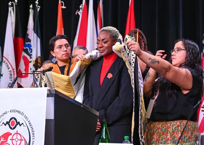 Canadian R&B singer Jully Black honoured at AFN ceremony for NBA anthem rendition | iNFOnews.ca