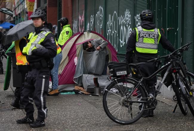 Back on Vancouver's Hastings Street with no tent, no mattress and nowhere to go | iNFOnews.ca CP1173758597