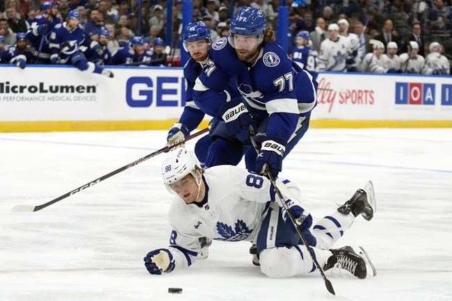 Call-up Woll makes 46 saves, Maple Leafs beat Lightning 4-3 | iNFOnews.ca