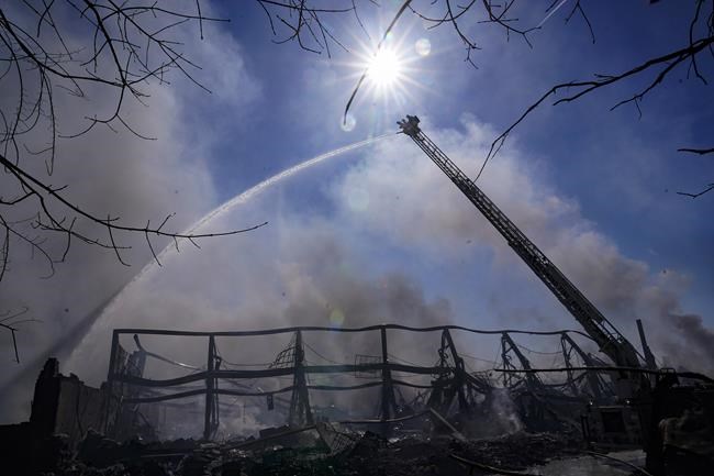 'Exhausted' Indiana city waits for all-clear after big fire | iNFOnews.ca