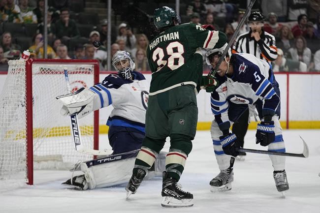 Jets believe in Hellebuyck to help upset Golden Knights in playoff matchup | iNFOnews.ca