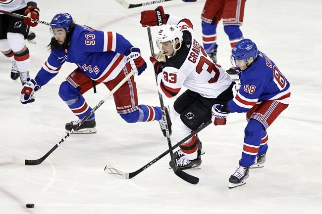 Hamilton scores in OT, Devils beat Rangers 2-1 in Game 3 | iNFOnews.ca Hamilton scores in OT, Devils beat Rangers 2-1 in Game 3 | iNFOnews.ca