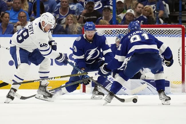 Maple Leafs forward Sam Lafferty handed fine for cross-checking | iNFOnews.ca Maple Leafs forward Sam Lafferty handed fine for cross-checking | iNFOnews.ca