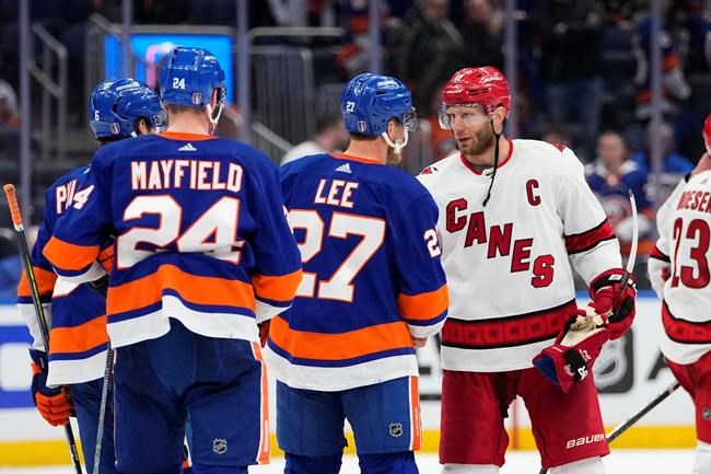 Stastny's OT goal sends Hurricanes past Isles into 2nd round | iNFOnews.ca Stastny's OT goal sends Hurricanes past Isles into 2nd round | iNFOnews.ca