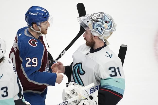 Kraken beat Avs 2-1, eliminate defending Stanley Cup champs | iNFOnews.ca
