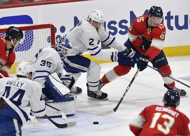 Maple Leafs goaltender Ilya Samsonov exits Game 3 against Panthers with injury | iNFOnews.ca Maple Leafs goaltender Ilya Samsonov exits Game 3 against Panthers with injury | iNFOnews.ca
