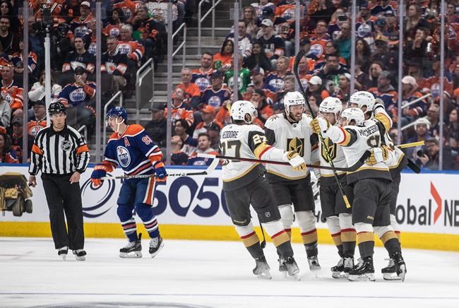 Marchessault scores hat trick for Golden Knights in 5-2 win over ousted Oilers | iNFOnews.ca Marchessault scores hat trick for Golden Knights in 5-2 win over ousted Oilers | iNFOnews.ca