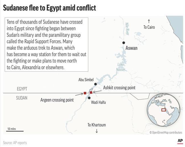 Sudanese fleeing fighting in their homeland face uncertain future, unsure of return | iNFOnews.ca