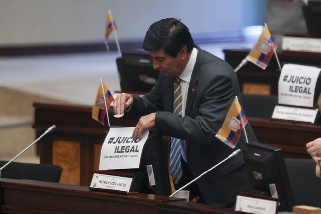 Stage set for Ecuadorian president or lawmakers to be booted out of office | iNFOnews.ca