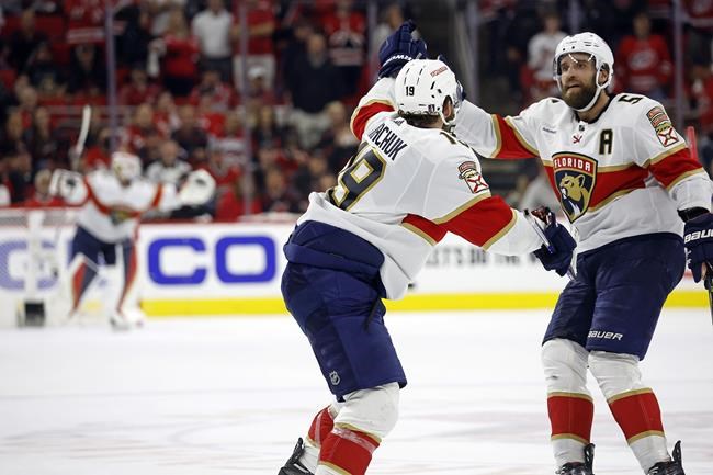 Tkachuk ends 6th-longest game in NHL history, Panthers outlast Hurricanes 3-2 in 4th OT | iNFOnews.ca CP219933813