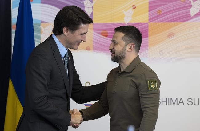 Trudeau asserts continued support for Ukraine as G7 summit featuring Zelenskyy ends | iNFOnews.ca CP292130272
