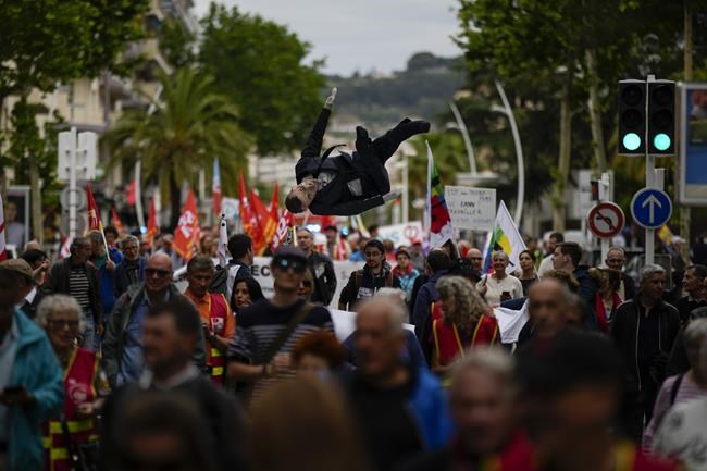 France pension protest held on outskirts of Cannes Film Festival | iNFOnews.ca
