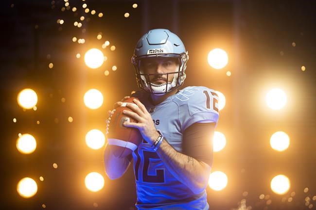 Defending Grey Cup champion Argos unveil new 2023 uniform colours | iNFOnews.ca