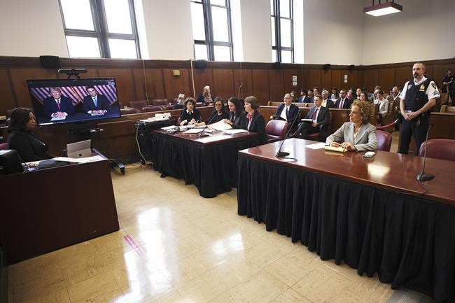 Trump makes video appearance in New York criminal case, trial date set for March primary season | iNFOnews.ca