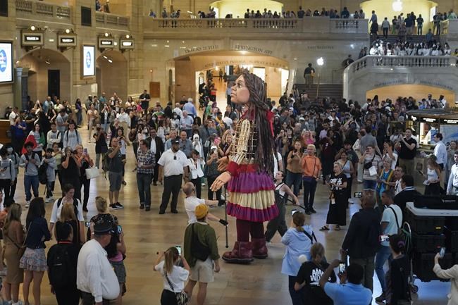 Little Amal, a 12-foot puppet of a Syrian refugee, will travel the US | iNFOnews.ca Little Amal, a 12-foot puppet of a Syrian refugee, will travel the US | iNFOnews.ca