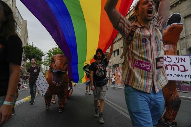 Thousands march in Jerusalem Pride parade, first under Israel's most right-wing government ever | iNFOnews.ca