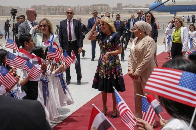 From Jordan, Jill Biden arrives in Cairo as part of Mideast tour aiming to empower women, youth | iNFOnews.ca