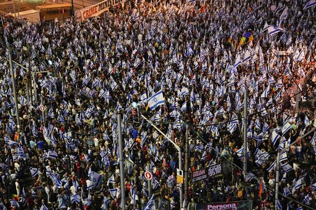 Israelis rally against proposed judiciary overhaul continue for 22nd week | iNFOnews.ca Israelis rally against proposed judiciary overhaul continue for 22nd week | iNFOnews.ca