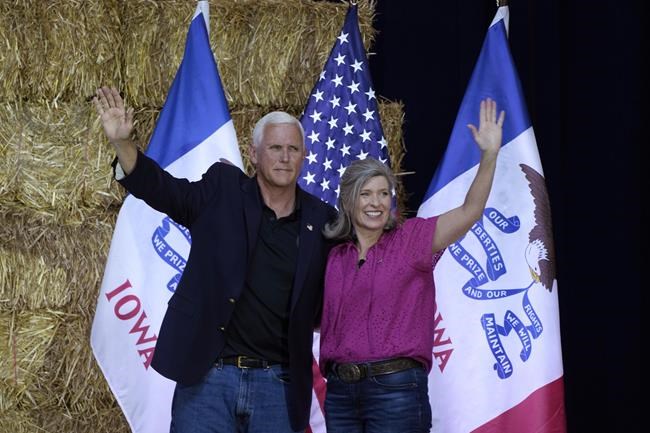 DeSantis signs Bible, Pence hops on motorcycle at 'Roast and Ride' event in Iowa | iNFOnews.ca DeSantis signs Bible, Pence hops on motorcycle at 'Roast and Ride' event in Iowa | iNFOnews.ca