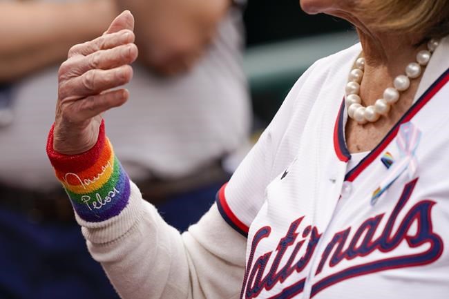 Former Speaker Pelosi throws out first pitch at Nationals' Pride night | iNFOnews.ca