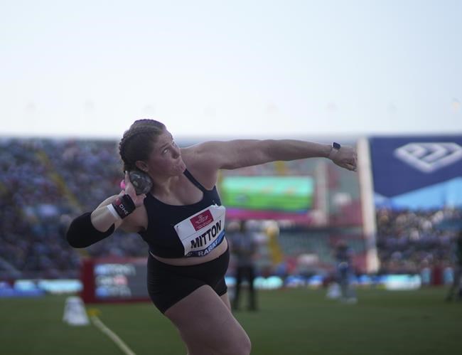 Canada's Sarah Mitton wins shot put gold at Diamond League competition | iNFOnews.ca