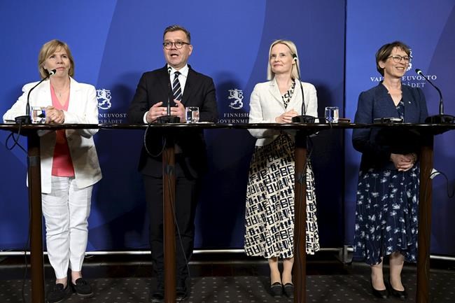 Finland's center-right leader announces four-party coalition including anti-immigrant party | iNFOnews.ca