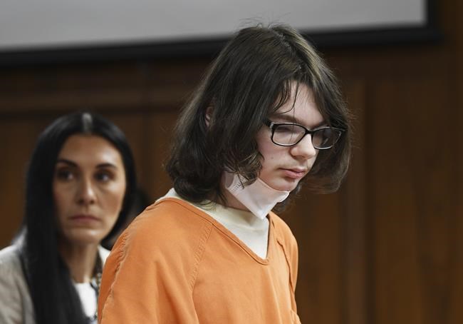 A teen who killed 4 at a Michigan high school is showing 'disturbing behavior' in jail | iNFOnews.ca A teen who killed 4 at a Michigan high school is showing 'disturbing behavior' in jail | iNFOnews.ca